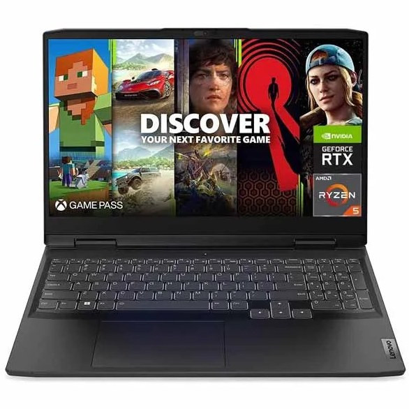 لپ تاپ گیمینگ لنوو ایدیاپد15 ram:16 -ssd:512GB cpu:ryzen5 gpu:4GB RTX 3050 laptop lenovo ideapadgaming15