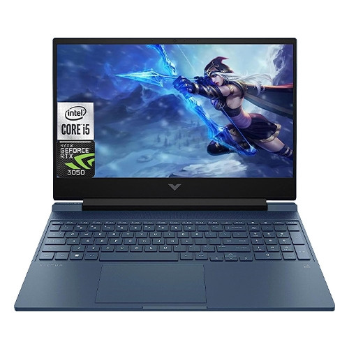 لپ تاپ استوک گیمینگ اچ پی مدل ram:16 ssd:512GB cpu:i5 gpu:6GB RTX 4050 HP VICTUS15 GAMING FA1082WM