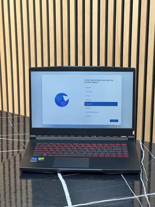 لپ تاپ گیمینگ ام اس ای ram:16 -ssd:512GB cpu:i5 gpu:6GB RTX 4050 THIN6312VE