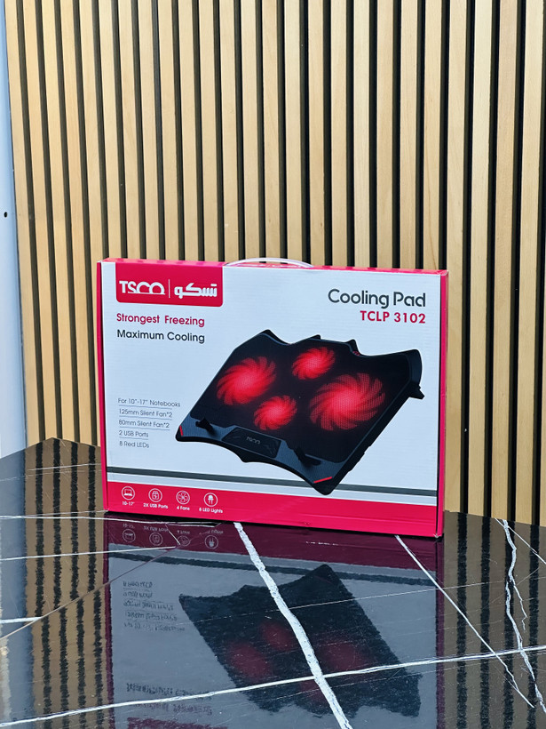 پایه خنک کننده تسکو مدل TCLP3102 با چهار فن و قابلیت تنظیم ارتفاع